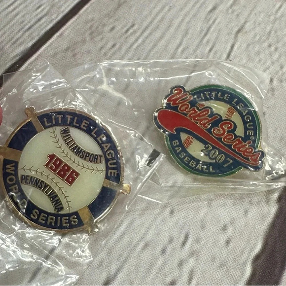 vintage little league world series hat cap pins set of 6 80s 90s-2000s baseball - Picture 8 of 10